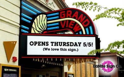 The Grandview Theater:  New Sign, Long History