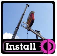 Sign installation services