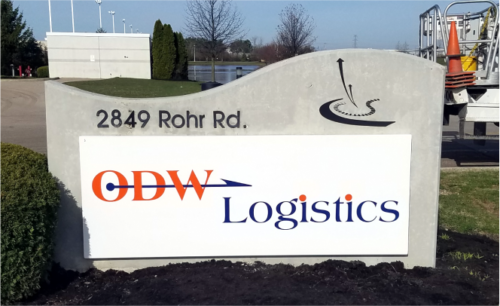 signage for logistics company