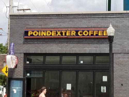 outdoor signage for coffee shop